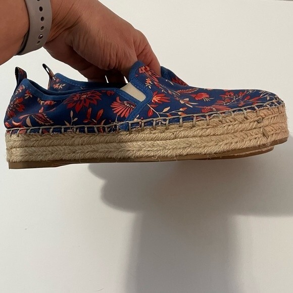 Sam Edelman‎ Carrin Blue Floral Slip-On Espadrilles Size 7.5 - Picture 10 of 12